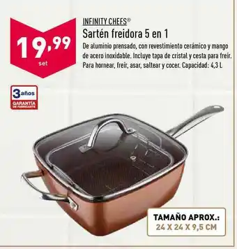 ALDI Infinity Chefs Sartén Freidora 5 En 1 oferta