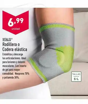 ALDI Vitalis Rodillera O Codera Elástica oferta