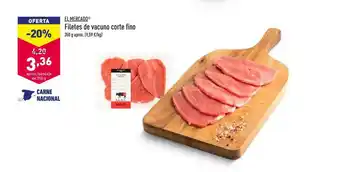 ALDI El Mercado Filetes De Vacuno Corte Fino 350g oferta