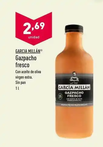 ALDI Garcia Millán Gazpacho Fresco 1L oferta