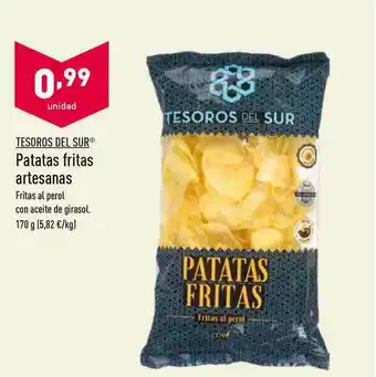 ALDI Tesoros Del Sur Patatas Fritas Artesanas 170g oferta