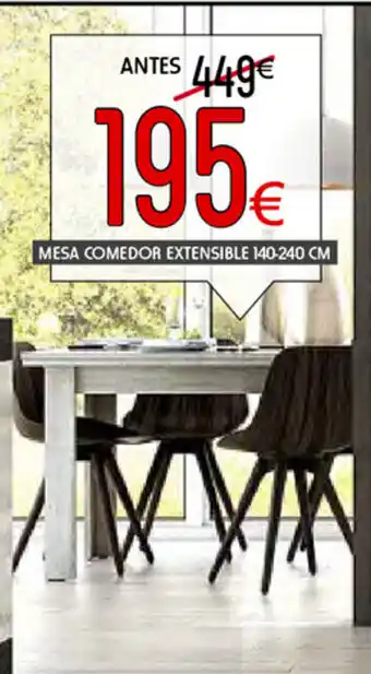 Atrapamuebles Mesa Comedor Extensible 140-240cm oferta