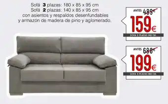 Atrapamuebles Sofa 3 plazas 180x85x95cm oferta