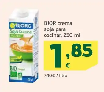 HiperDino Bjor Crema Soja Para Cocinar oferta