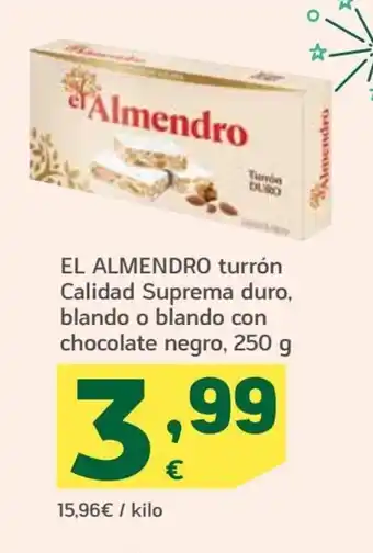 HiperDino El Almendro Turrón Calidad Suprema Durro oferta