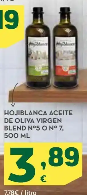 HiperDino Hojiblanca Aceite de Oliva Virgen Blend N°5 o N°7 500ml oferta