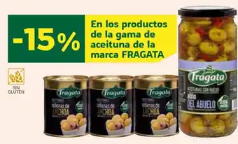 HiperDino En Los Productos De La Gama De Aceituna de La Marca Fragata oferta