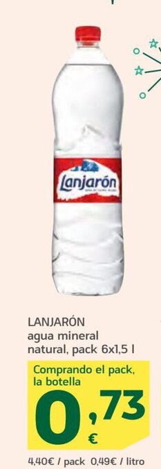 HiperDino Lanjarón Agua Mineral Natural oferta