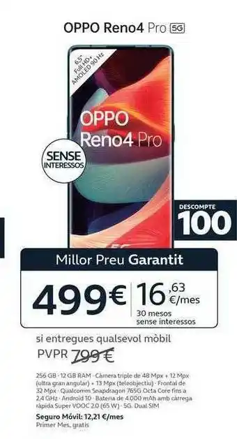 Movistar Oppo Reno4 Pro oferta