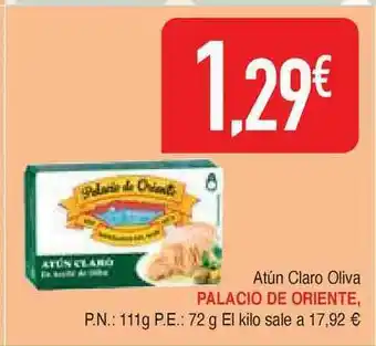 Masymas Atún Claro Oliva Palacio De Oriente 72g oferta