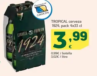 HiperDino Tropical Reserva 1924, Pack 4x33cl oferta