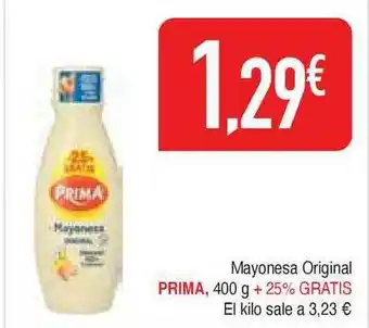 Masymas Prima Mayonesa Original 400g oferta
