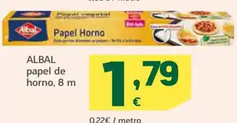 HiperDino Albal Papel De Horno, 8m oferta