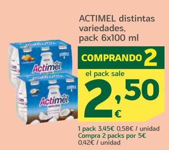 HiperDino Actimel oferta