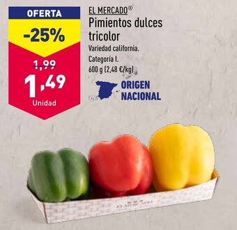 ALDI Pimientos Dulces Tricolor oferta