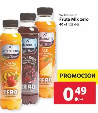Lidl San Benedetto Fruta Mix Zero 40cl oferta