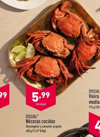 ALDI Nécoras Cocidas oferta
