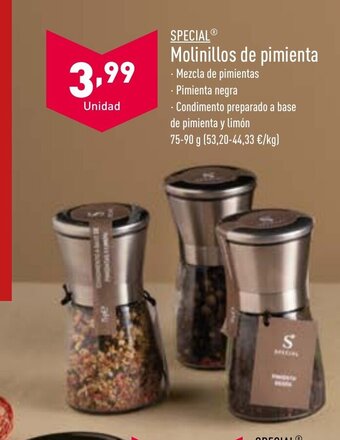 ALDI Molinillos de Pimienta oferta
