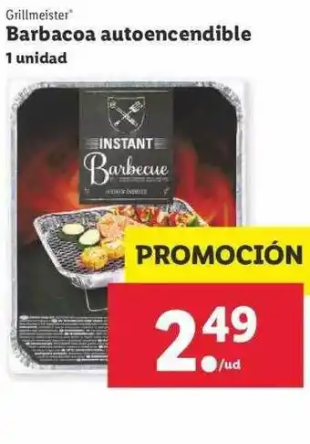 Lidl Grillmeister Barbacoa Autoencendible oferta