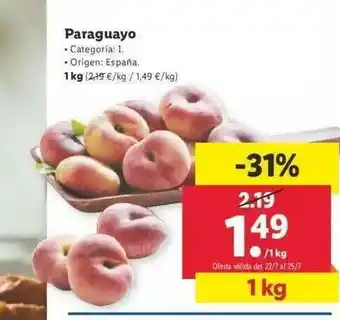 Lidl Paraguayo 1kg oferta