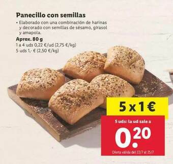 Lidl Panecillo Con Semillas 80g oferta