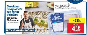 Lidl Filete De Lubina 300g oferta