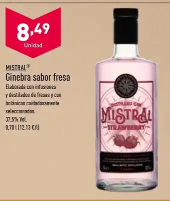 ALDI Ginebra Sabor Fresa oferta