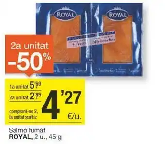 BonpreuEsclat 2a unitat -50% salmó fumat royal oferta