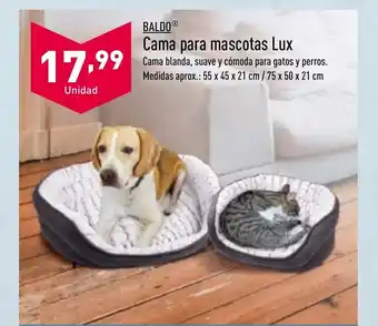 ALDI Cama Para Mascotas Lux oferta