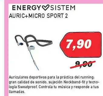 Microsshop Energyy sistem auric+micro sport 2 oferta