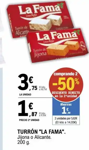 E.Leclerc Turrón La Fama oferta