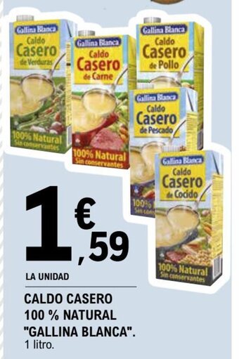 E.Leclerc Caldo Casero 100% Natural Gallina Blanca oferta