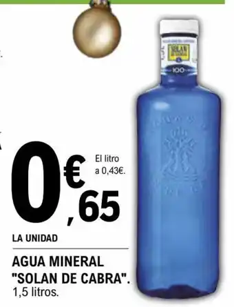E.Leclerc Agua Mineral Solan de Cabra oferta