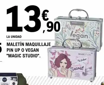E.Leclerc Maletín Maquillaje Pin Up o Vegan Magic Studio oferta