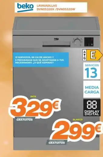 Pascual Martí Lavavajillas DVN05320X / DVN05320W oferta