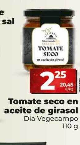 Dia Tomate seco en aceite de girasol dia vegecampo oferta