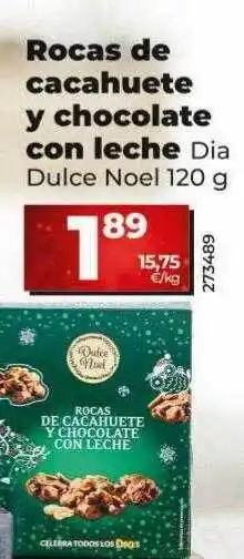 Dia Rocas de cacahuete y chocolate con leche dia dulce noel oferta