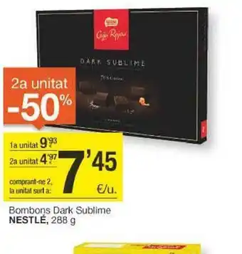 BonpreuEsclat 2a unitat -50% bombons dark sublime nestlé oferta