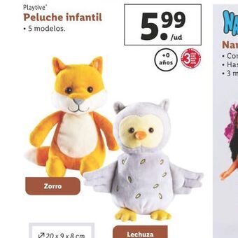 Lidl Peluche infantil oferta