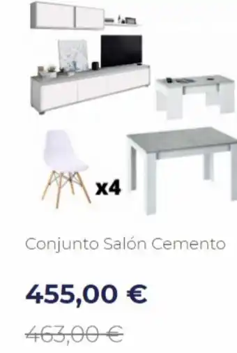 Apa x4 conjunto salón cemento 455,00 € 463,00 €