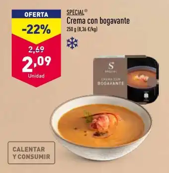 ALDI Special Crema con bogavante oferta