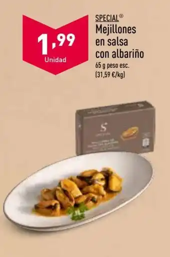 ALDI Special Mejillones en salsa con albariño oferta
