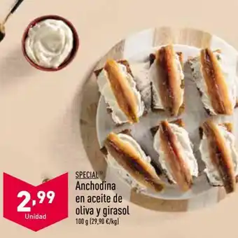 ALDI Special Anchodina en aceite de oliva y girasol oferta
