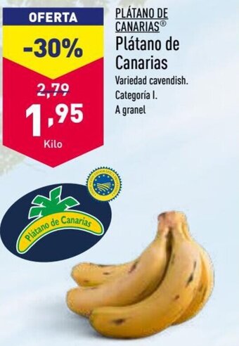 ALDI Plátano de Canarias oferta