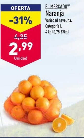 ALDI El Mercado Naranja oferta
