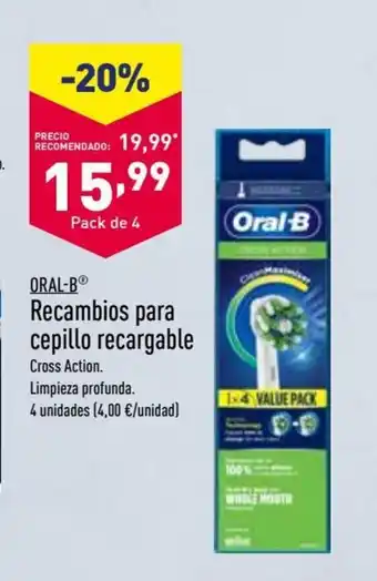 ALDI Recambios Para Cepillo Recargable oferta