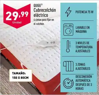 ALDI Cubrecolchón Eléctrico oferta