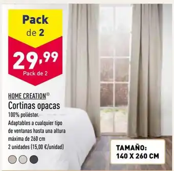 ALDI Cortinas Opacas oferta