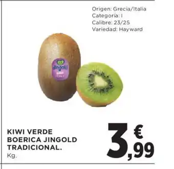 Hipercor Kiwi Verde Boerica Jingold Tradicional oferta