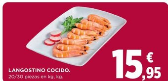 Hipercor Langostino Cocido oferta
